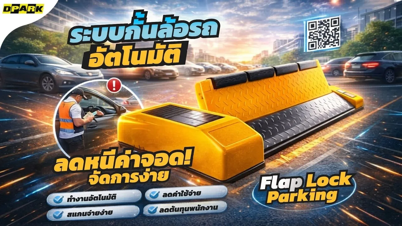 Flap Lock Parking ระบบกั้นล้อรถอัตโนมัติ ลดหนีค่าจอด จัดการง่าย
Flap Lock Parking ระบบกั้นล้อรถอัตโนมัติ ลดหนีค่าจอด จัดการง่าย
