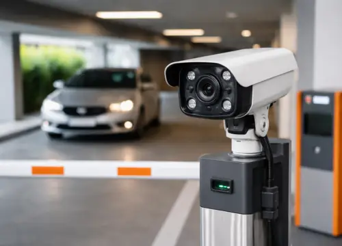 อุปกรณ์กล้องอ่านป้ายทะเบียนรถ